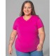 Curves V-Neck | Fucsia | L