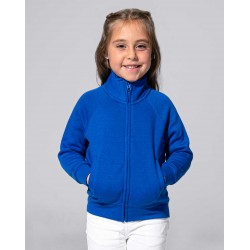 Kid Full Zip French Terry Sweatshirt | Red | 5-6