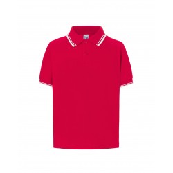 Kid Unisex Polo | RED / WHITE | 1-2