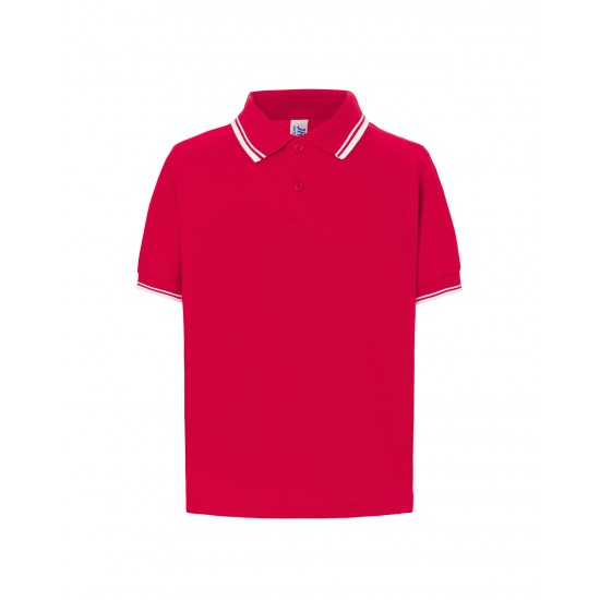 Kid Unisex Polo | RED / WHITE | 1-2