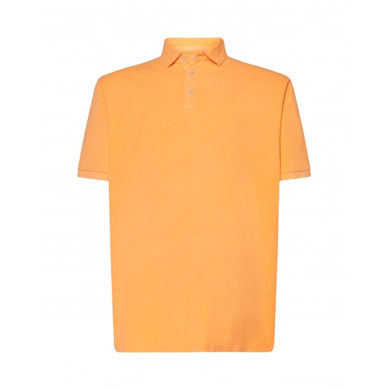 Urban Wash Pique Polo | Orange Wash | 3XL