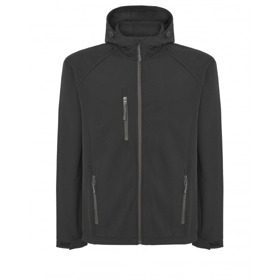 SOFTSHELL  JACKED HOODED | Black | XL