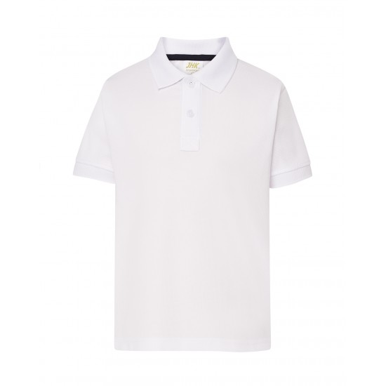 Kid Sport Pique Unisex Polo | White | 7-8