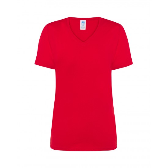 Lady Regular Comfort V-Neck | Red | XXL