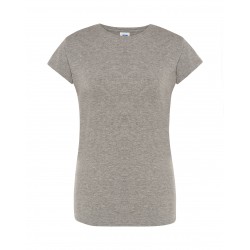 Lady Regular Premium T-shirt | Grey Melange | 3XL