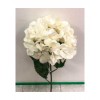 FLORA ASTE HYDRANGEA BRANCA GLITER 70CM