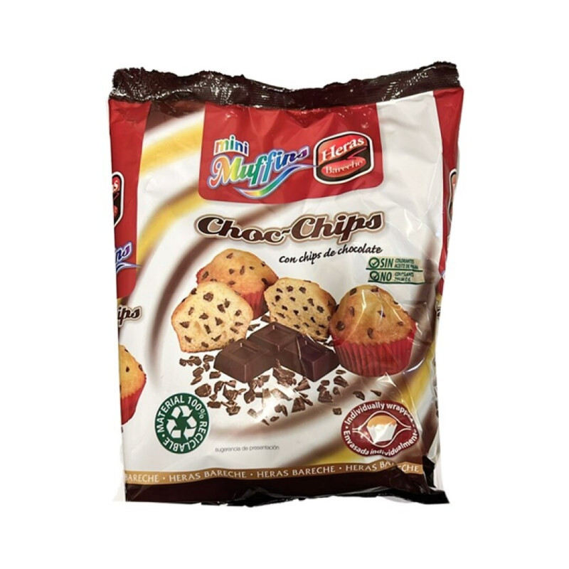 HERAS MUFFINS MADALENAS CHOCO-CHIPS CHOCOLATE 225GRS