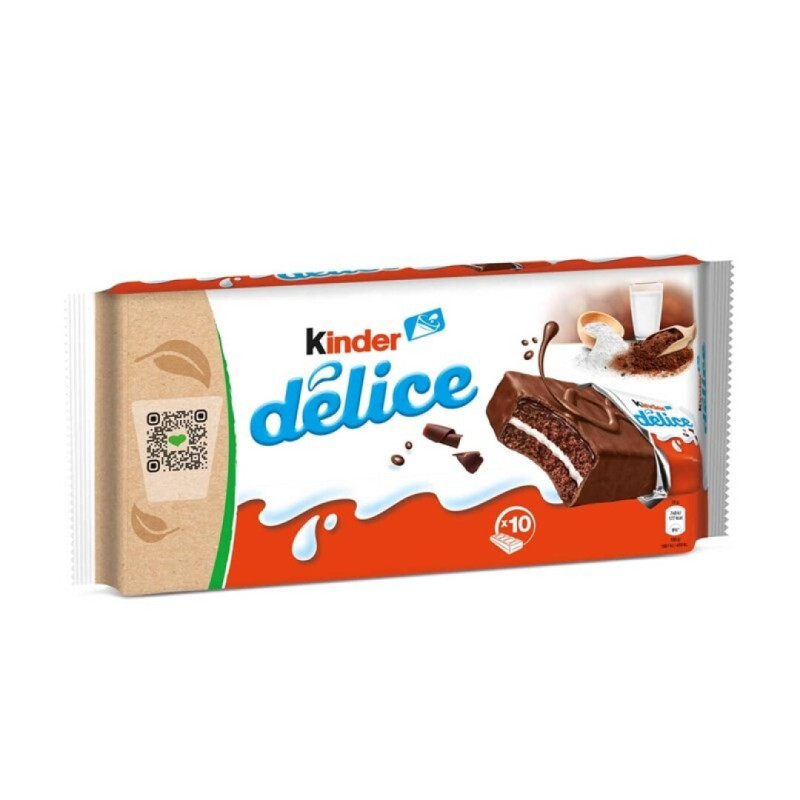 KINDER DELICE CONJ.10 BOLOS CHOCOLATE/LEITE (10*39GRS)