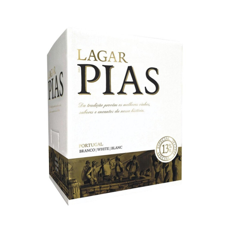 LAGAR DE PIAS BOX VINHO BRANCO 13º 5L