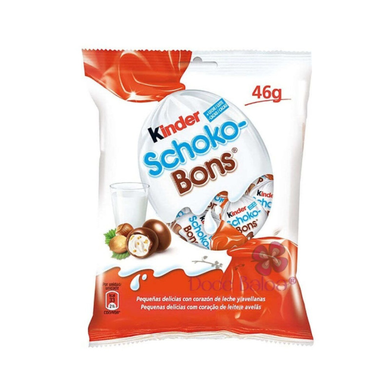 KINDER SCHOCOBONS CONJ.12 SAQUETAS (12*42GRS)