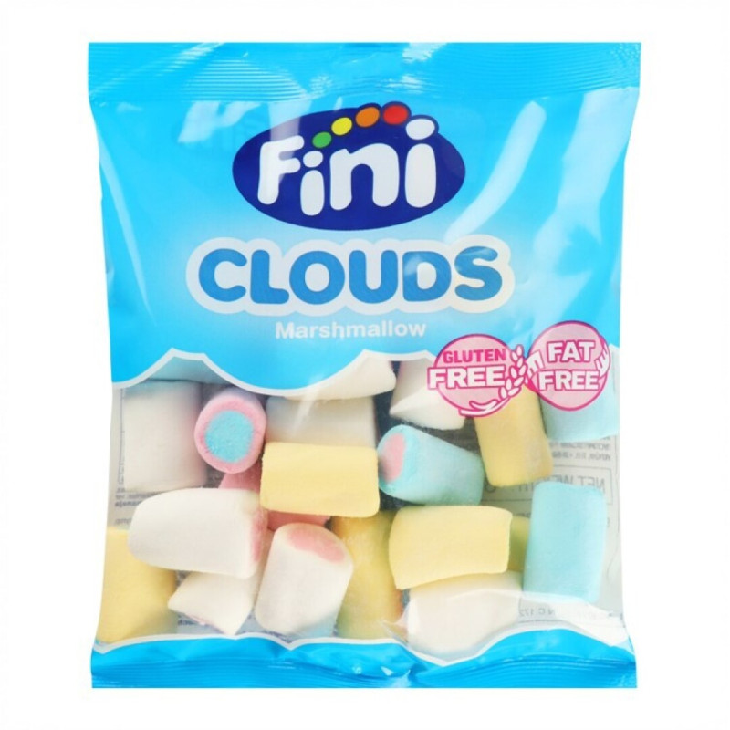 FINI CONJ.12 GOMAS CLOUDS MARSHMALLOW COLOR 80GRS