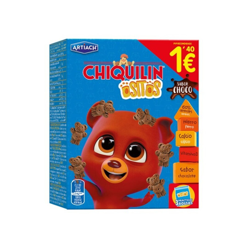 ARTIACH CHIQUILIN OSITOS CHOCOLATE MINI BOLACHAS 120GRS