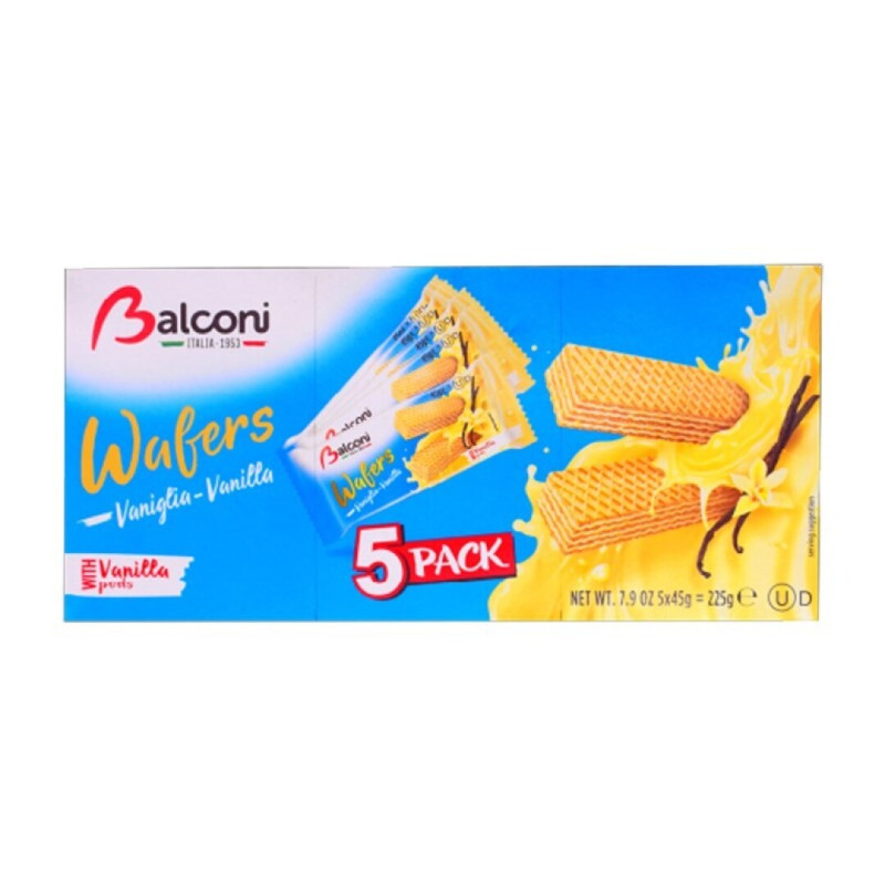 BALCONI BOLACHA WAFERS BAUNILHA 225GRS