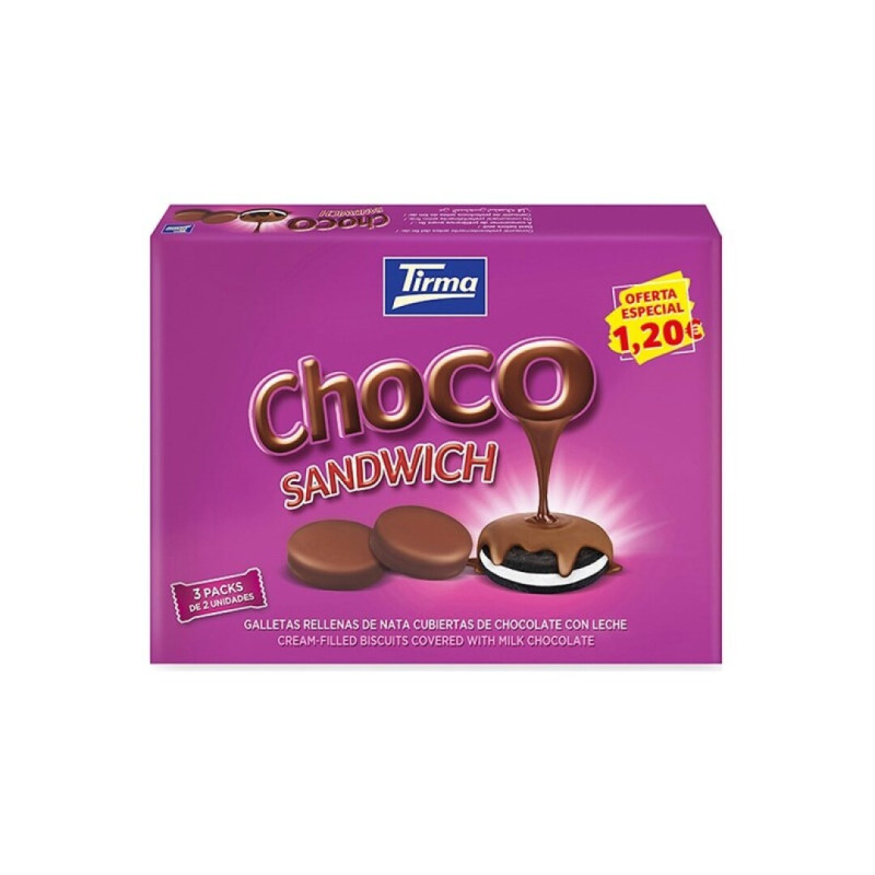 BOLACHA CHOCOSANDWICH TIRMA 120GRS(3*40GRS)