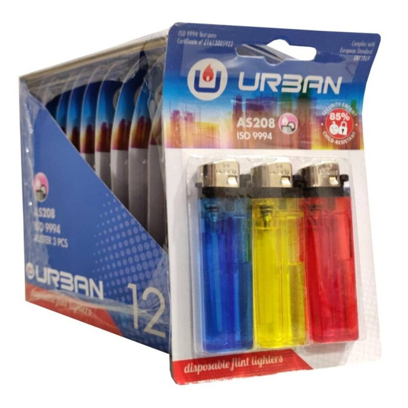 URBAN CONJ.12 BLISTERS C 3ISQUEIROS REF.36210