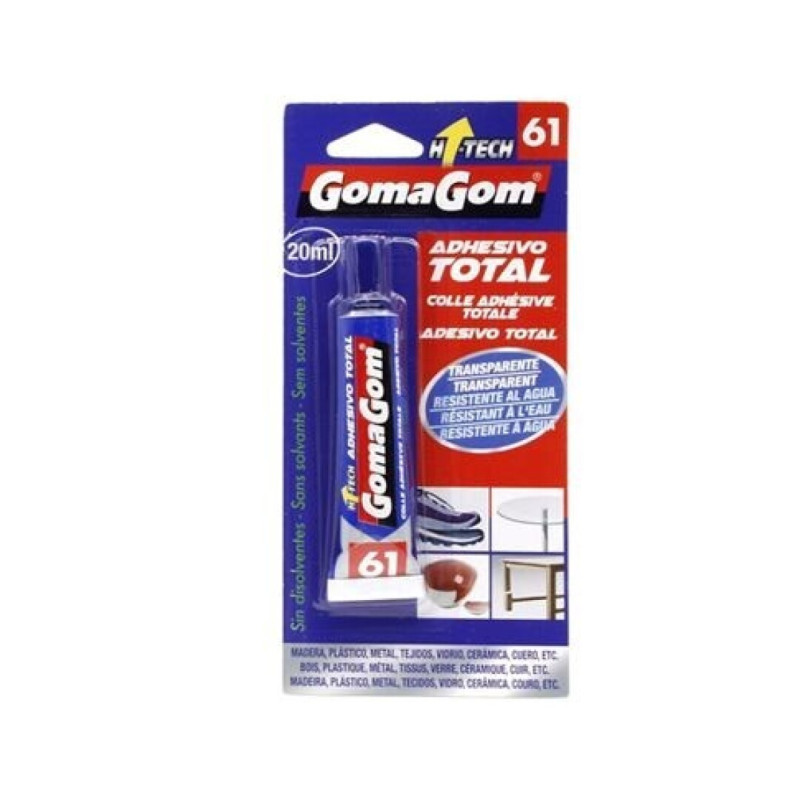 GOMA GOM COLA ADESIVO TOTAL TRANSPARENTE 20ML REF.17061