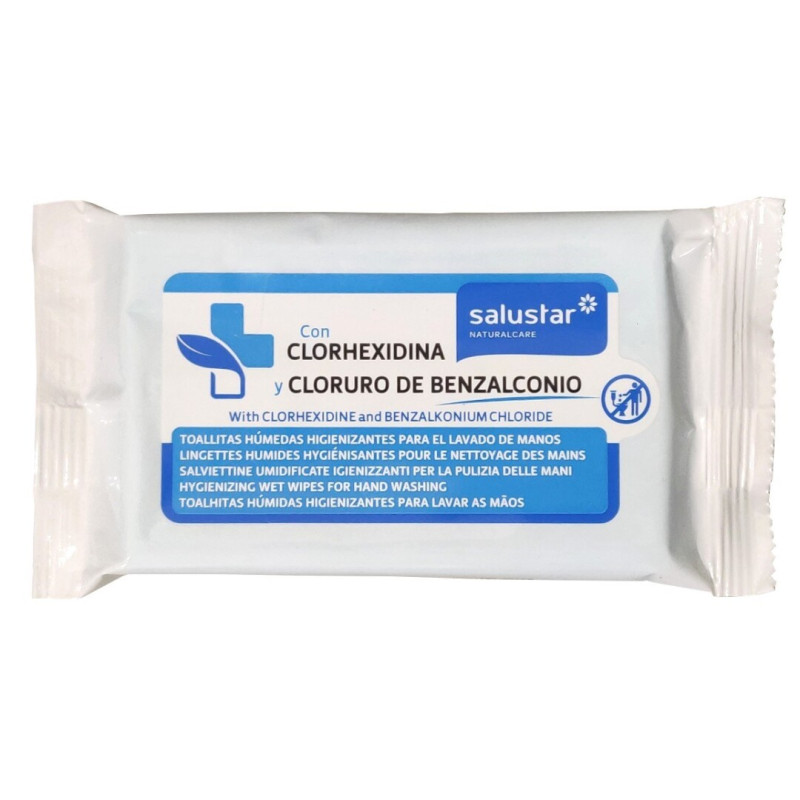 SALUSTAR TOALHITAS HUMIDAS HIGIENIZANTES P/LAVAR MAOS P-10UN - SM-41.6073