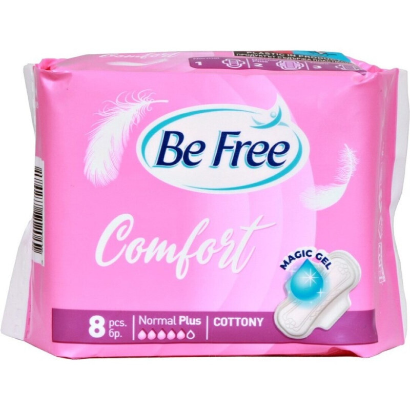 PENSOS HIGIENICOS BE FREE CONFORT COTTON PLUS 8UN - SM-41.8278