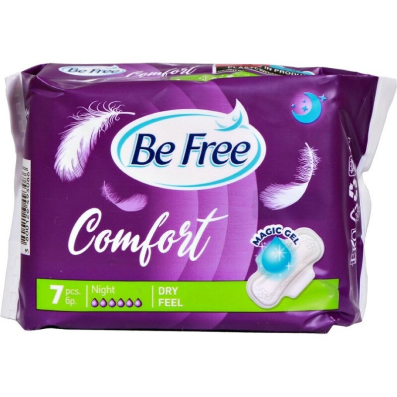 PENSOS HIGIENICOS BE FREE CONFORT DRY NIGHT 7UN - SM-41.8280