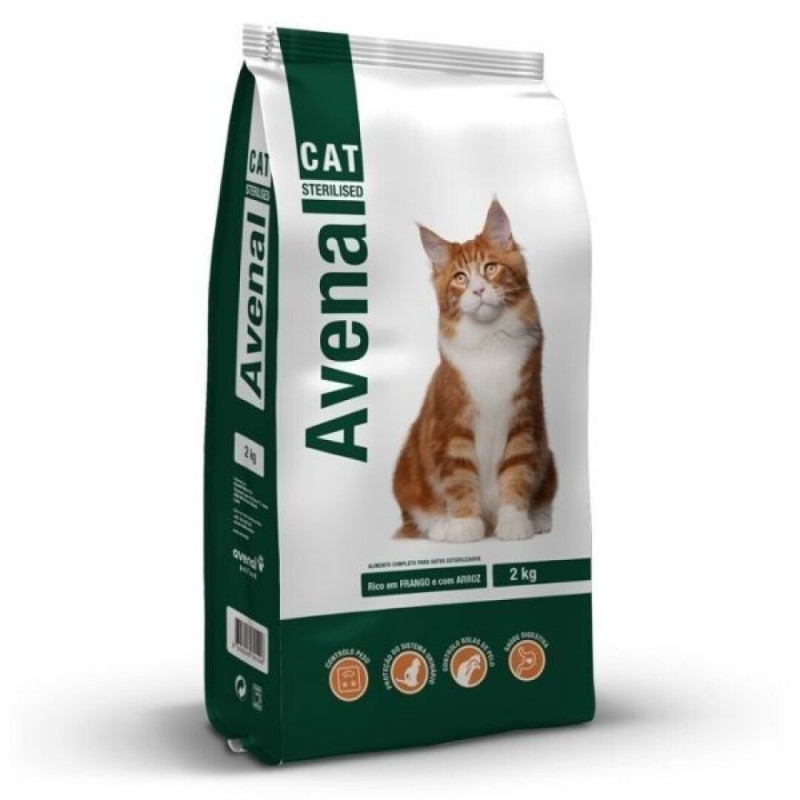 AVENAL ALIMENTO P/GATOS ESTERILIZADOS FRANGO C/ARROZ 2KG