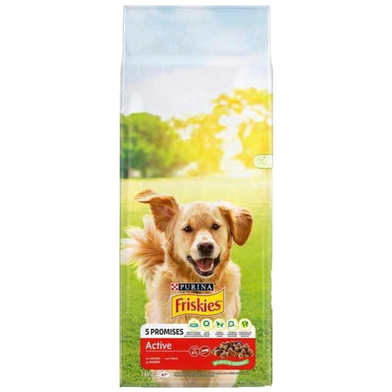 FRISKIES ALIMENTO P/CAES ADULTOS C/CARNE VACA 14KG