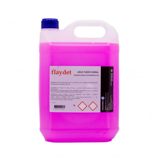 FLAYDET – Lava Tudo Floral - 5L