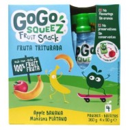 GOGO SQUEEZ FRUTA TRITURADA MAÇA/BANANA 360GRS