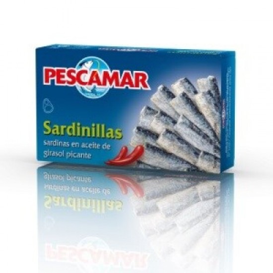 PESCAMAR SARDINHAS EM OLEO DE GIRASSOL PICANTE 81GRS