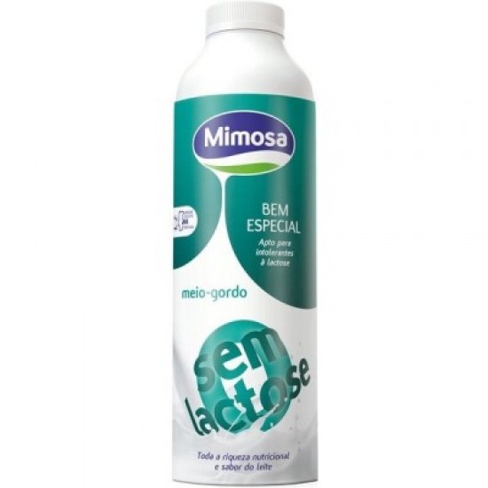 MIMOSA CONJ.6 PACOTES LEITE 0%LACTOSE MEIO GORDO (6*1LT)