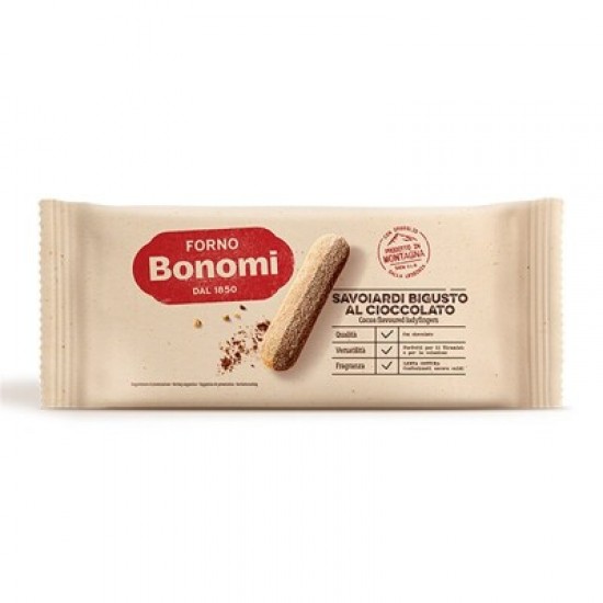 BONOMI BIHAPPY BISCOITOS OVO C/SABOR CHOCOLATE 200GRS