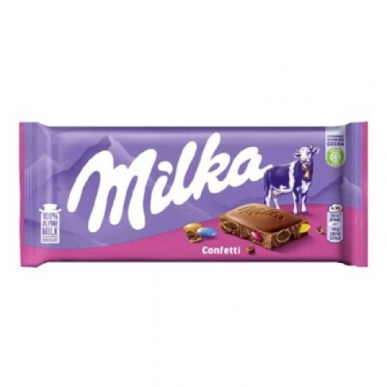 MILKA CONJ.22 CHOCOLATES CONFETTI PINTAROLAS 100GRS