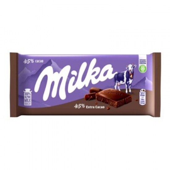 MILKA CONJ.23 CHOCOLATES 45% EXTRA CACAO 100GRS