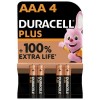 DURACELL PLUS PILHAS LR03 AAA ALCALINA