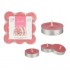 VELAS TEA LIGHT MORANGO E NATA P-18 REF.12474