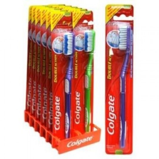 COLGATE CONJ.12 ESCOVAS DE DENTES DOUBLE ACTION