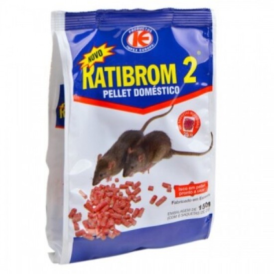 RATIBROM 2 ISCO EM PELLET DOMETICO P/RATOS 150GRS