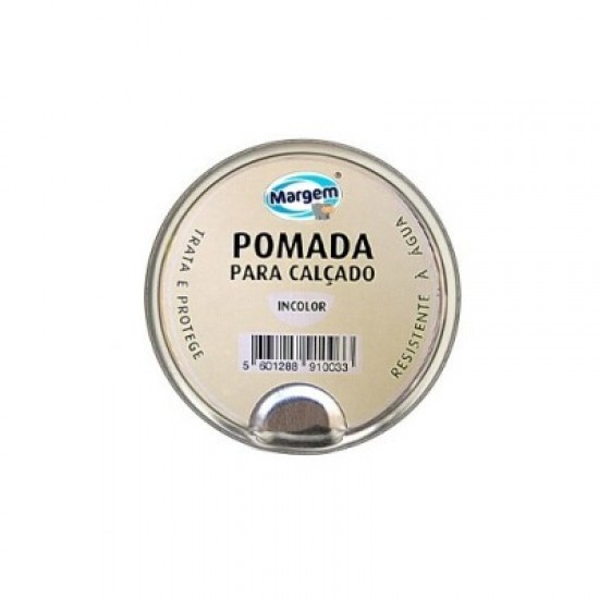 POMADA P/CALÇADO INCOLOR MARGEM LATA 40ML