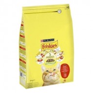 FRISKIES ALIMENTO P/GATOS ADULTOS C/CARNE VACA,FRANGO 4KGS