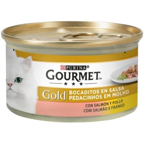 PURINA GOURMET GOLD ALIMENTO P/GATOS SALMAO POLVO 85GRS